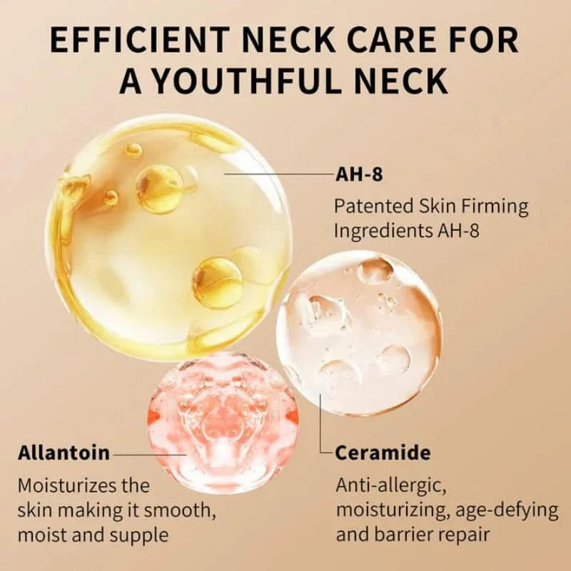 Firming cream for the neck with integrated massager 