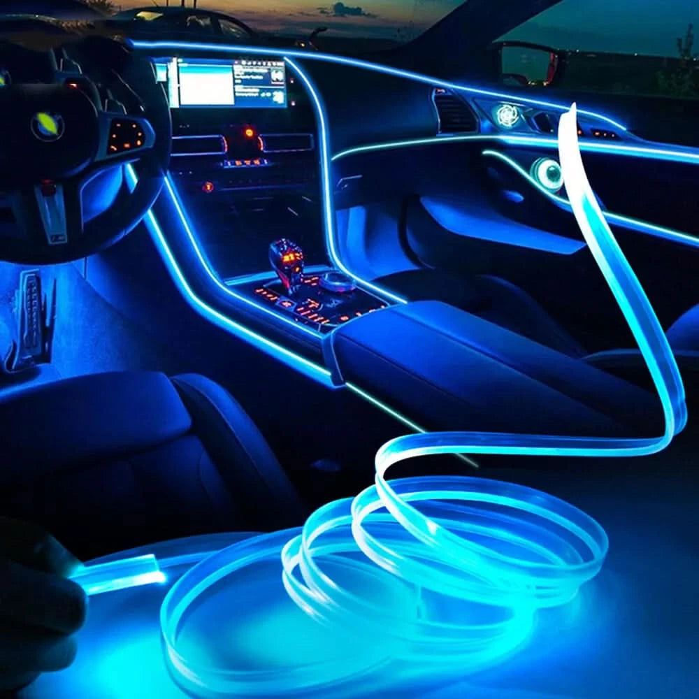 LED φωτισμός για ένα στυλάτο εσωτερικό αυτοκινήτου 