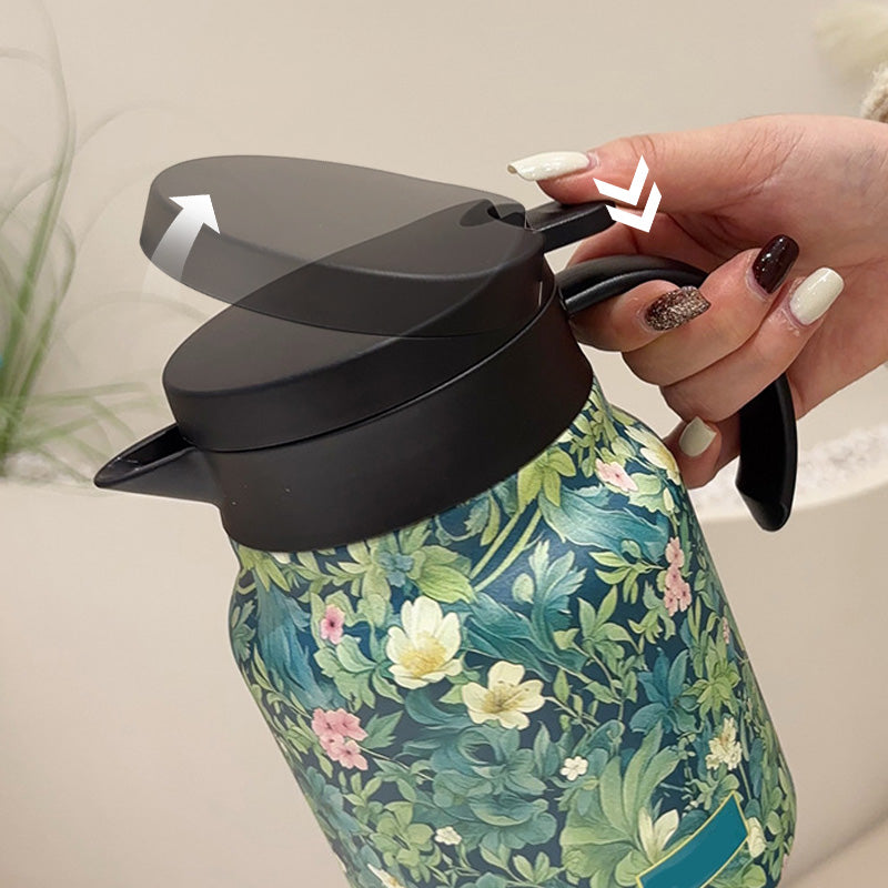 Carafe isotherme florale 1L – Élégante & pratique